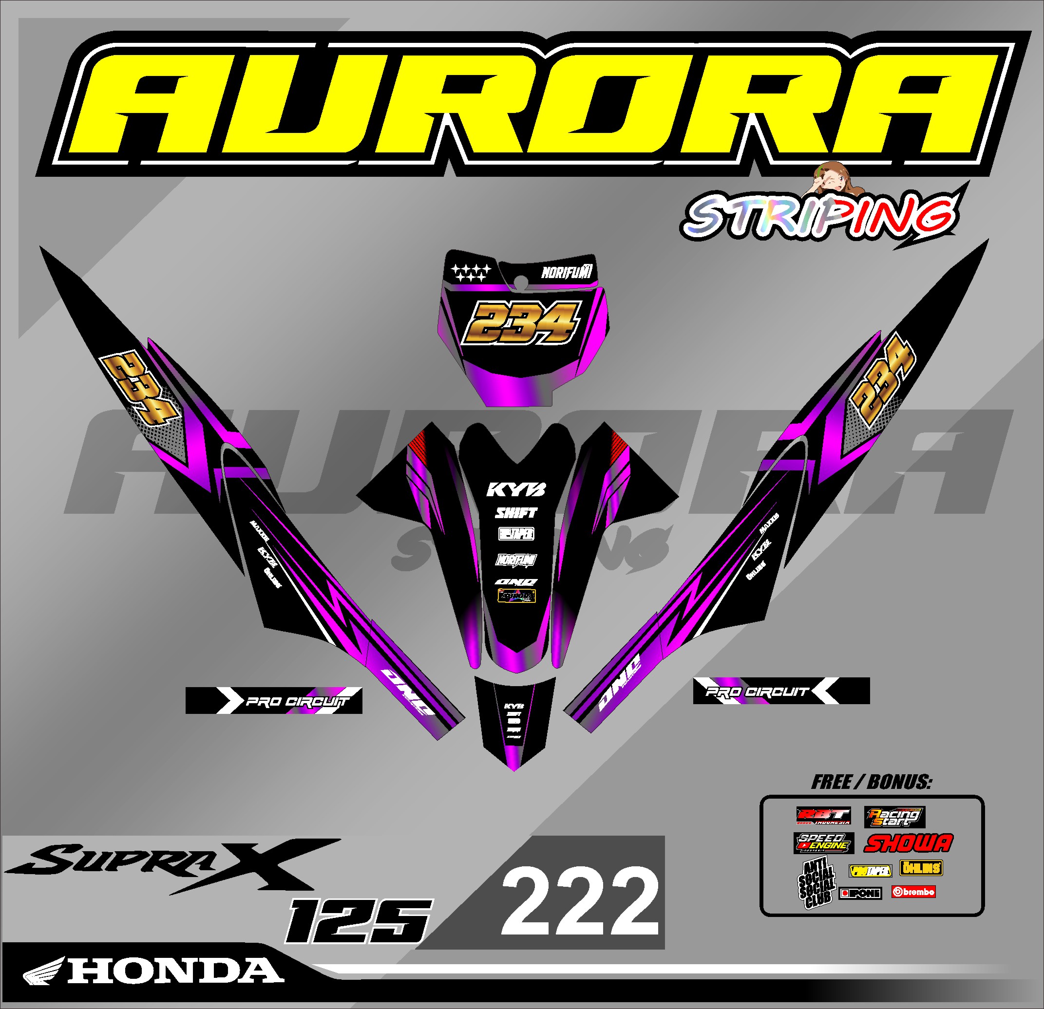 Decal BEAT DELUXE Contoh (Copy)